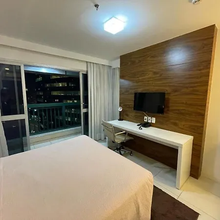 V1117 Lindo Flat Aconchegante Em Hotel De Bsb Brasilia Exterior photo